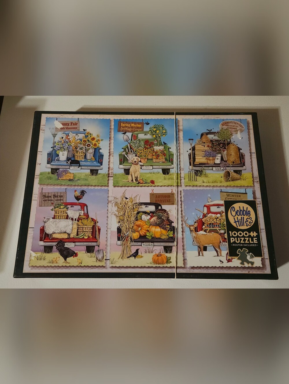 Cobble Hill Seasonal Truck 1000 Piece Puzzle